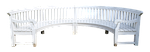 bank, half round, white