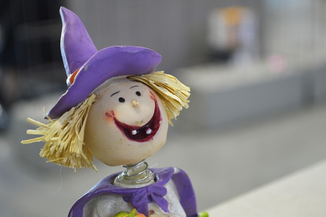 Halloween, Hexe, Dekoration, Herbst, Süß