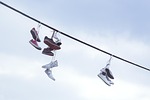 shoes, footwear, break