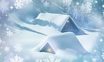 christmas, snow, background image