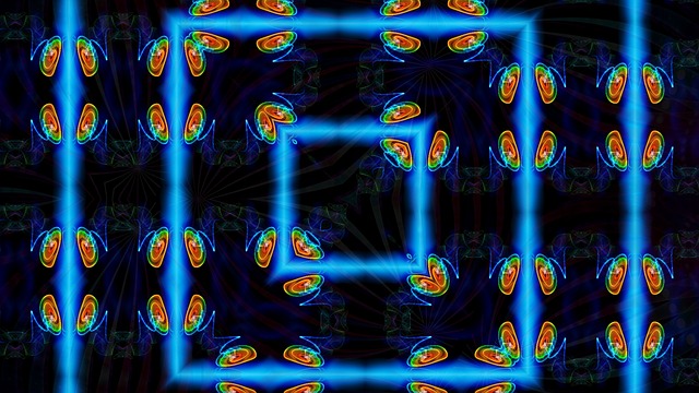 Free window kaleidoscope art pattern illustration