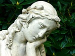 angel, woman, head