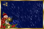 snow man, frame, background image