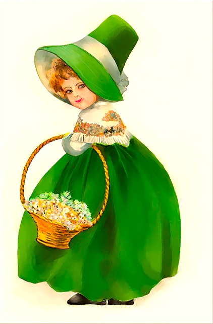 Free lady victorian lady painting illustration