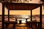 beach, sunset, afternoon