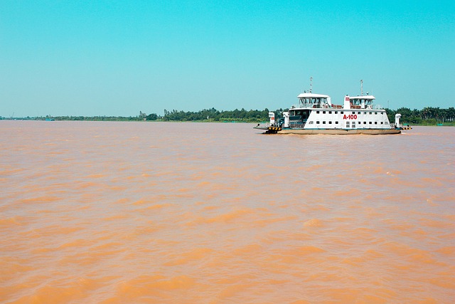 Ferry, Rivier, Land, Van Overdracht