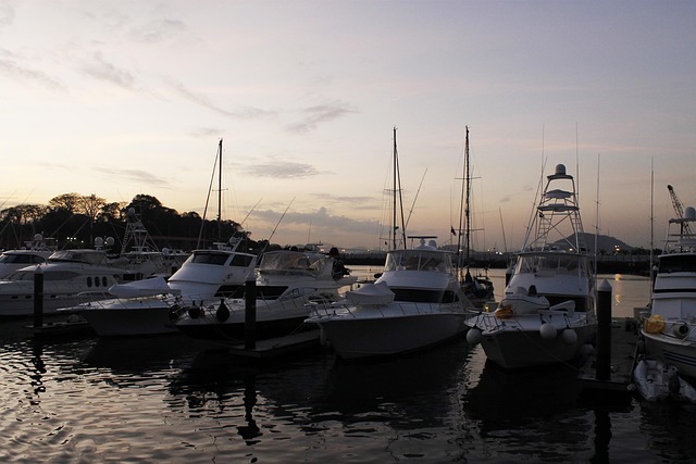 Sonnenuntergang, Boote, Wasser, Meer