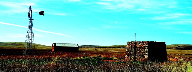 Free Windmill Stone Wall photo and picture