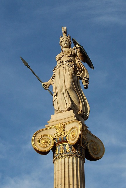Athene, Statue, Athene-Säule, Athen