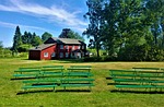 summer, cottage, countryside