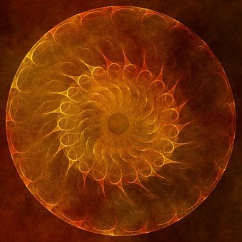 Orange, Warm, Farbtöne, Fraktal, Chaos