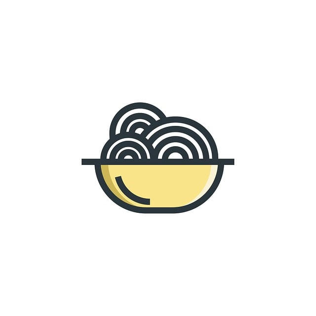 Free noodle food cooking illustration