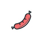 sausage, food, pork