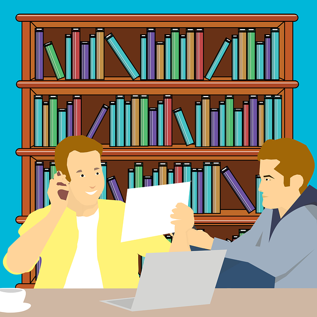 Free meeting office library illustration