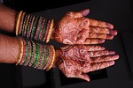 mehandi, bridal, indian girl