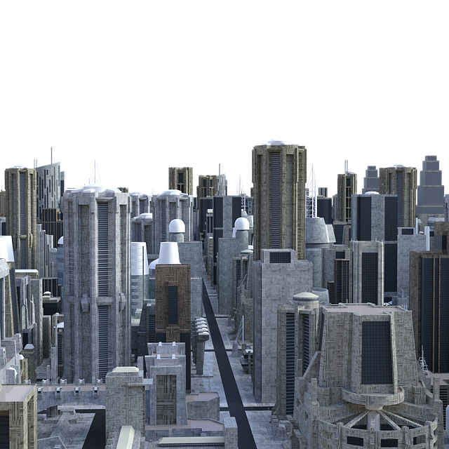 Download free HD stock image of Skyline Future Free skyline future city of the future illustration