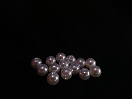 Sclipici, Perle Albe, Rotund, Decorare