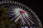 building, light, ferris wheel