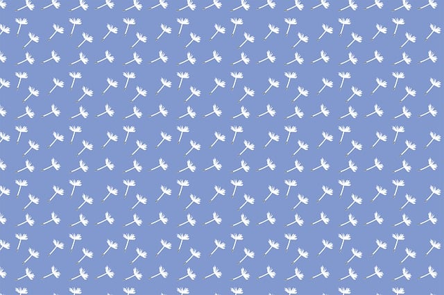 Free dandelion seeds fluff blue illustration