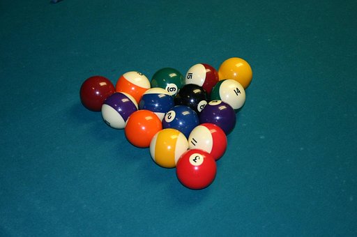 Basseng, Baller, Bord, 8 Ball, Spill