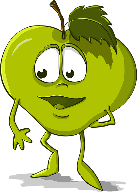 Free apple funny kindness vector