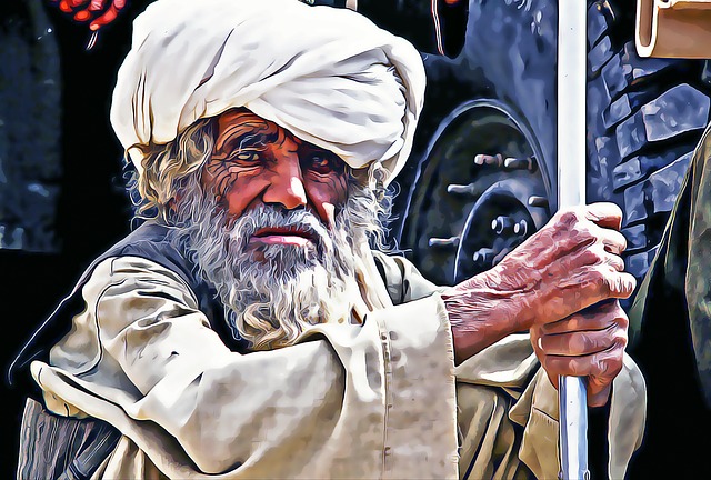 Free afghanistan man old illustration