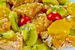 salmon, kiwi, fry