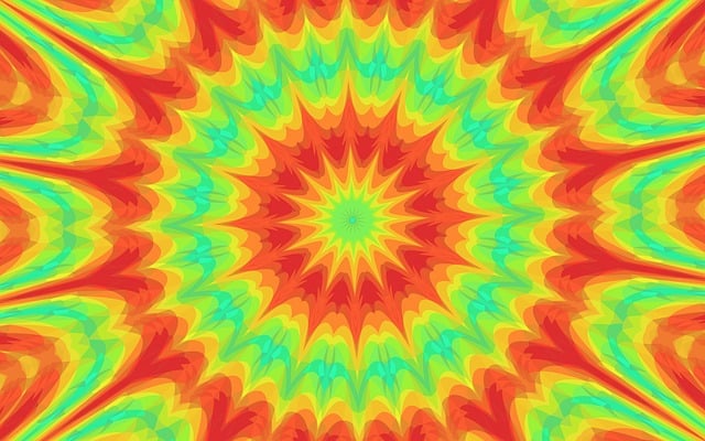 Free kaleidoscope kaleidoscope background graphic illustration