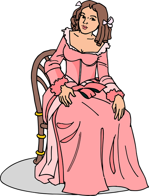 Free woman 18th century vector