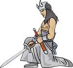 fantasy, man, sword