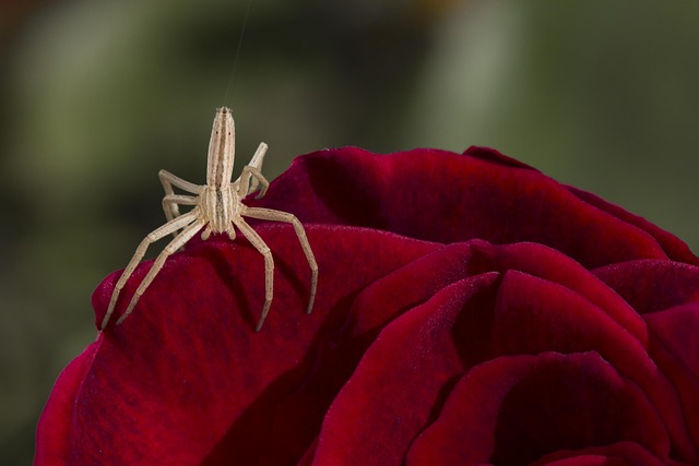 Free Spider Red Rose photo and picture