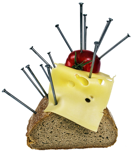 Free loaf cheese tomato illustration