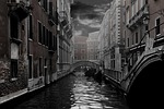 venice, channel, gondola