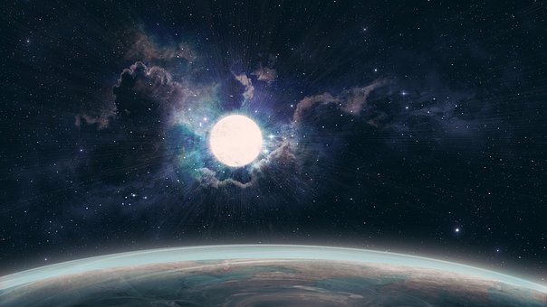 Planet, Stjerne, Univers, Plads