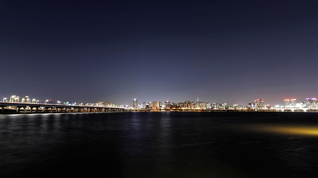 Free Han River Night View photo and picture