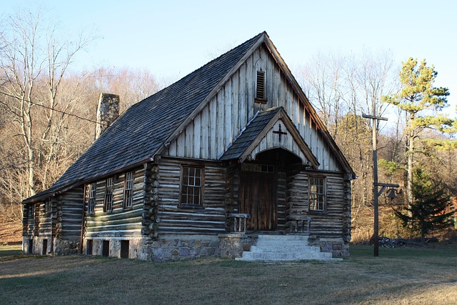 Free Log Church Old Church photo and picture