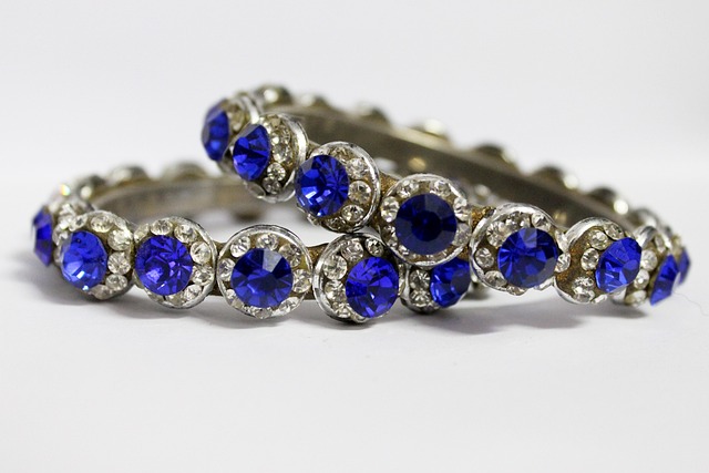 Free Bangles Blue Bangles photo and picture