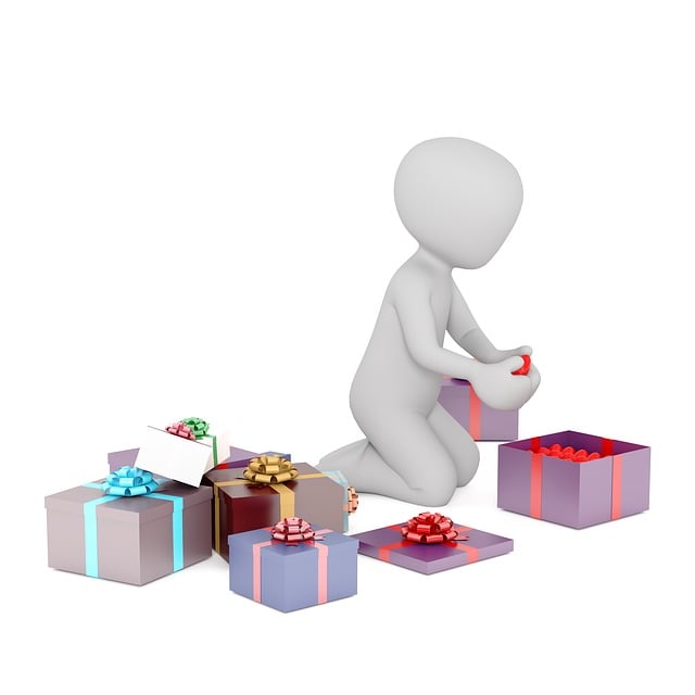 Free date of birth gifts unpacking illustration