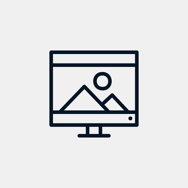 Free computer technology monitor vector