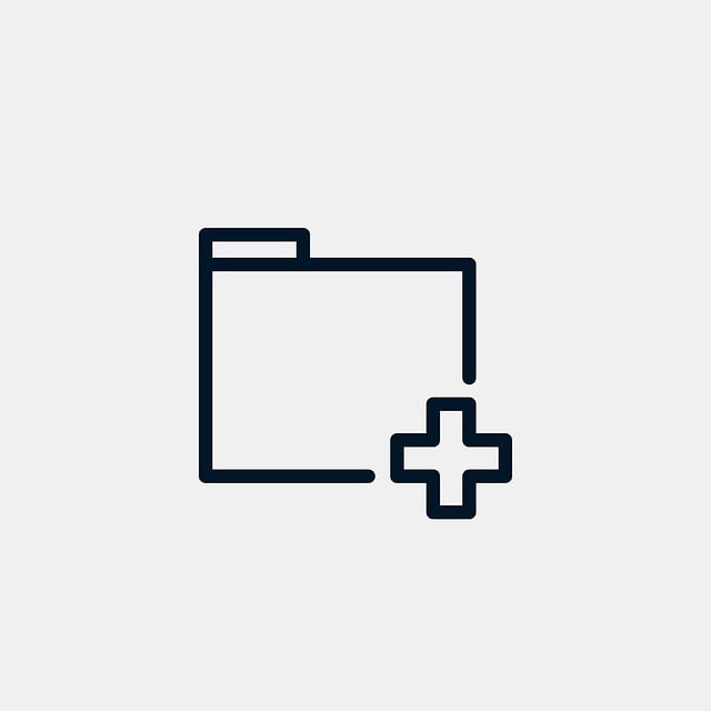 Free folder add document vector