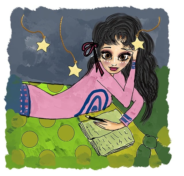 Free dormir pijama draws illustration