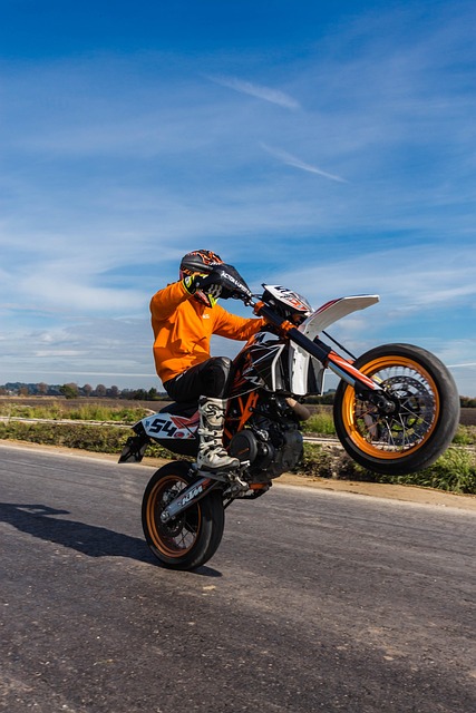 Free Motorcycle Wheelie photo and picture