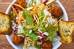 salad, bread, diet