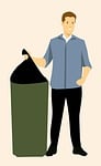 garbage, guy, idea