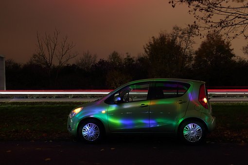 Free Automobile Light Painting photo and picture