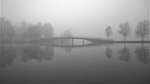 foggy, mist, water