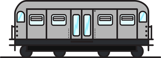 Free silver train freight illustration