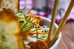 food, salad, macro