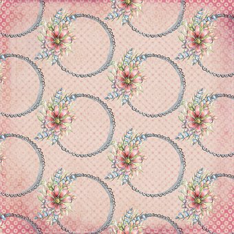 Blumen, Rahmen, Girly Blumen, Nahtlos