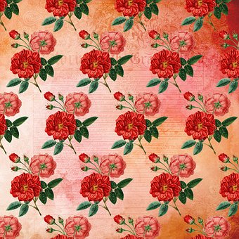 Flowe-Muster, Blume Papier, Farbe